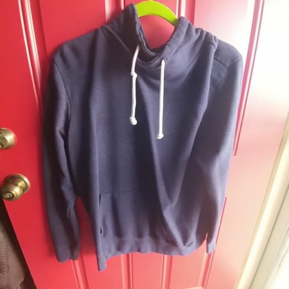 Mossimo blue mock string sweater - Picture 1 of 4